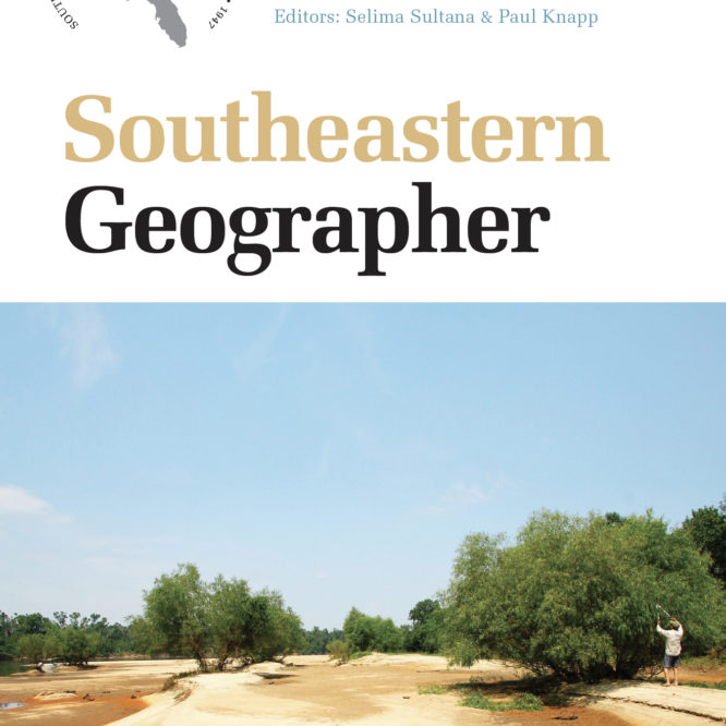 Southeastern Geographer given an Impact Factor!